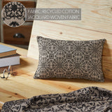 Medallion Black Tan Jacquard Pillow-Lange General Store