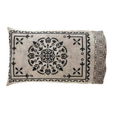 Medallion Black Tan Jacquard Pillow Cases-Lange General Store
