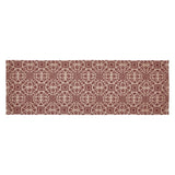 Medallion Burgundy Tan Jacquard Table Runners-Lange General Store