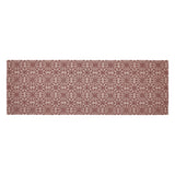 Medallion Burgundy Tan Jacquard Table Runners-Lange General Store