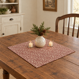 Table topper lifestyle image with two candles