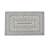 Medallion Navy Woven Rug-Lange General Store