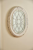 Metal Oval Window Frame Mirror-Lange General Store