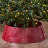 Metal Tree Crimped Collar Burgundy-Lange General Store