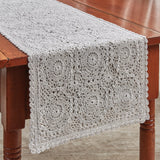 Mist Grey Lace Table Runner-Lange General Store