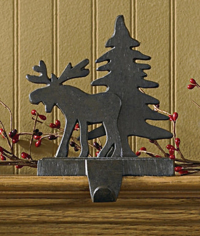 Moose & Tree Stocking Hanger-Lange General Store