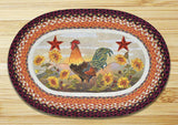 Morning Rooster Braided Rug-Lange General Store