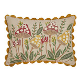 Mushroom Puff Embroidered Pillow-Lange General Store