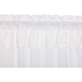 Muslin Ruffled Bleached White Valance