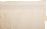 Muslin Ruffled Unbleached Natural Swag Prairie Curtains-Lange General Store