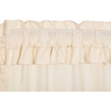 Muslin Ruffled Unbleached Natural Valance