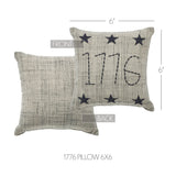 My Country 1776 Pillow 6x6-Lange General Store