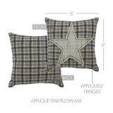 My Country Applique Star Pillow 6x6-Lange General Store