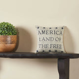 My Country Land of the Free Pillow 6x6-Lange General Store