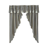 My Country Navy & Khaki Prairie Curtains-Lange General Store