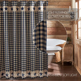 My Country Navy & Khaki Shower Curtain-Lange General Store