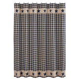 My Country Navy & Khaki Shower Curtain-Lange General Store