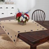 My Country Navy Star Table Topper-Lange General Store