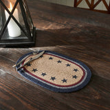 My Country Stars Braided Oval Placemat - Lange General Store