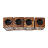 Tealight Holders NOEL Cube Set of 4-Lange General Store