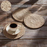 Natural Braided 8" Trivet Set of 3-Lange General Store