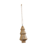 Natural Three-Tiered Hand Turned Wooden Tree Set of 6-Lange General Store