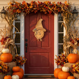 Natural Wooden Scarecrow Wall Hanging-Lange General Store
