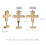 Natural Wooden Scarecrow-Lange General Store