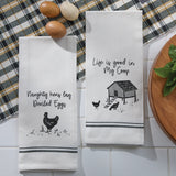 Naughty Hens & My Coop Towels-Lange General Store