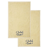 Navy Country Bath Stars Towels & Washcloths-Lange General Store
