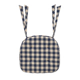 Navy & Khaki Check Chair Pad-Lange General Store