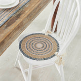 Navy Rose Braided Chair Pad-Lange General Store