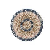 Navy Rose Braided Coasters-Lange General Store