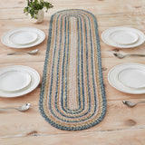 Navy Rose Braided Table Runners - Lange General Store