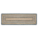 Navy Rose Rectangle Stair Tread Latex Rug-Lange General Store