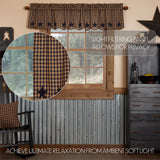 Navy Star Valance