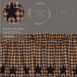 Navy Star Valance