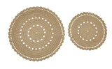 Oatmeal Lace Doily Set of 2-Lange General Store