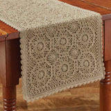 Oatmeal Lace Table Runner-Lange General Store