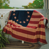 Old Glory Woven Throw-Lange General Store