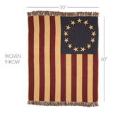 Old Glory Woven Throw-Lange General Store