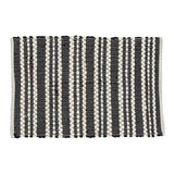 Onyx and Ivory Chindi Rag Rug-Lange General Store