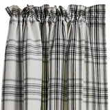 Onyx and Ivory Short Panel Curtains-Lange General Store