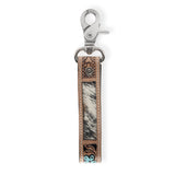 Oregon Way Hand-tooled Leather Key Fob-Lange General Store
