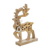 Ornate Prancer Wooden Reindeer-Lange General Store