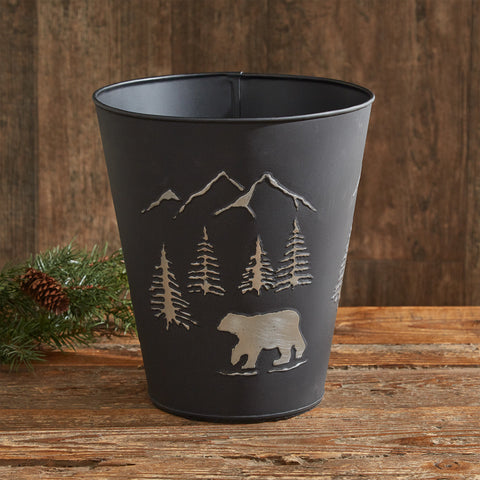 Ozark Black Bear Waste Basket-Lange General Store