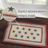 Patriotic Stars Collection Braided Rugs - Rectangle-Lange General Store