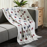 Patriotic Stars Woven Throw-Lange General Store