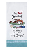 Pet Dog I'm Not Spoiled Tea Towel-Lange General Store