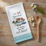 Pet Dog I'm Not Spoiled Tea Towel-Lange General Store